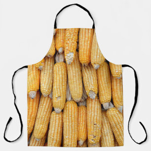 Tablier Maïs séché empilé.