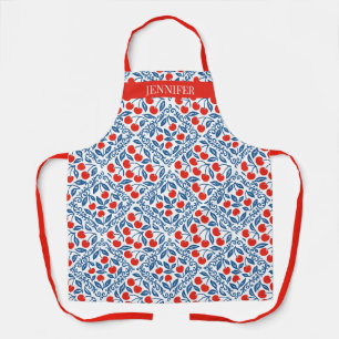 Tablier Maison de campagne française rustique aux cerises