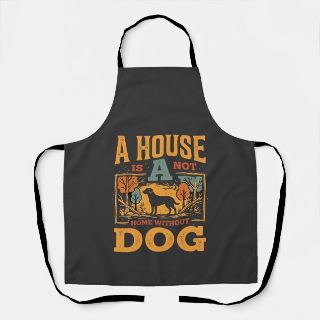 Tablier Maison de chien maison vintage (Recto)