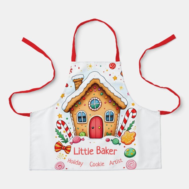 Tablier Maison de pain d'épice Apron - Fun Holiday Baking (Recto)