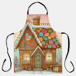 Tablier Maison en pain d'épice mignonne et fantaisiste