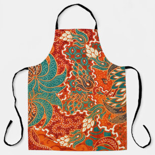 Tablier Malaysian Batik : Beau Motif d'art.