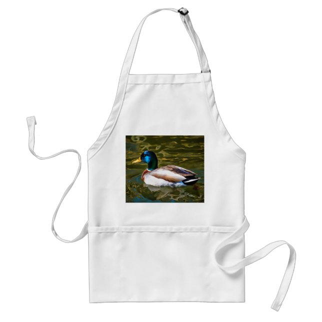 Tablier Mallard Duck Portrait Artistique (Devant)