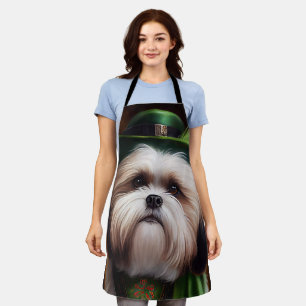 Tablier Malti Tzu Chien en Robe de la Saint Patrick