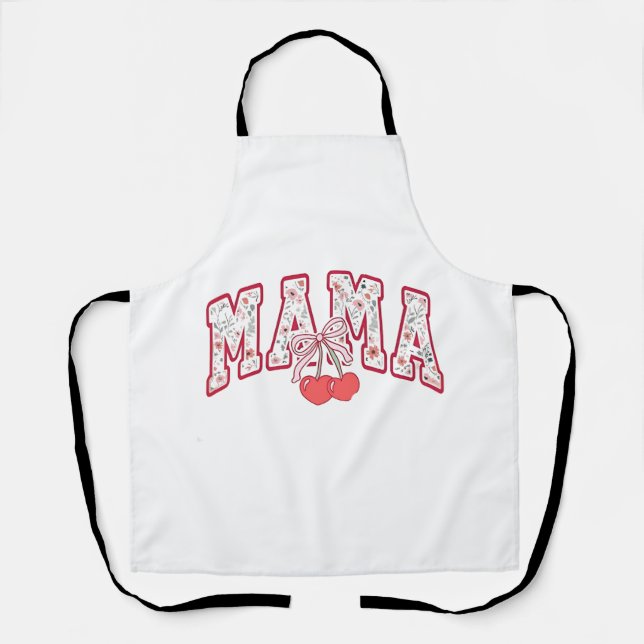 Tablier Mama est 2025 Fête des Mères Coquette arc (Recto)