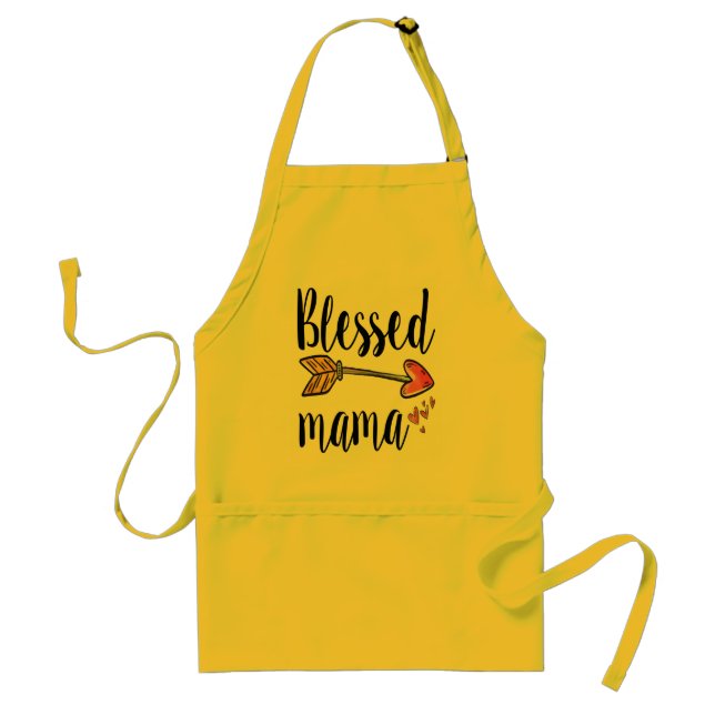 Tablier Maman bénie avec flèche (Devant)