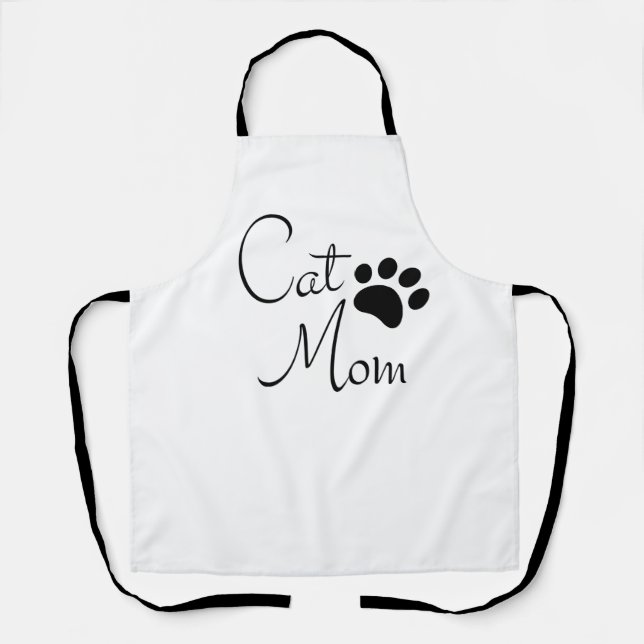 Tablier Maman Chat Empreinte de Patte Citation (Recto)