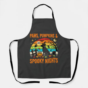 Tablier Maman Chien Halloween Nuit Squelettique