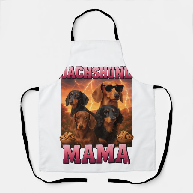 Tablier Maman dachshund (Recto)