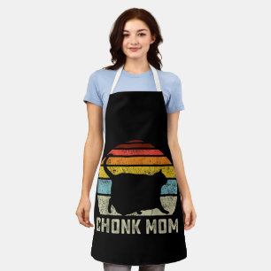 Tablier Maman de chat grassouillet échelle mème drôle styl