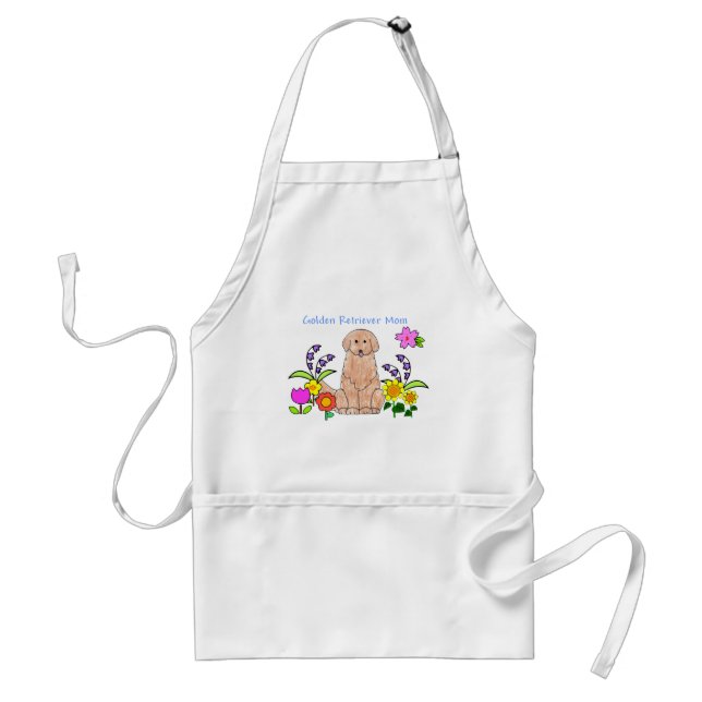 Tablier Maman de golden retriever (Devant)