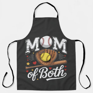 Tablier Maman des deux Baseball Softball de jour de match