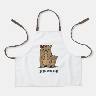 Tablier Maman et bébé ours   Best Mom Apron