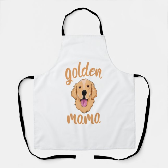 Tablier Maman Golden Retriever  (Recto)