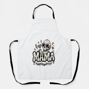 Tablier Maman Halloween drôle crâne cool