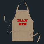 Tablier Man Bib Apron<br><div class="desc">Montrez votre côté masculin avec ce BBQ Apron masculin.</div>