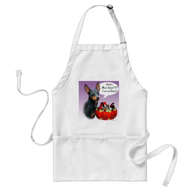 Tablier Manchester Terrier Halloween Candy (Devant)