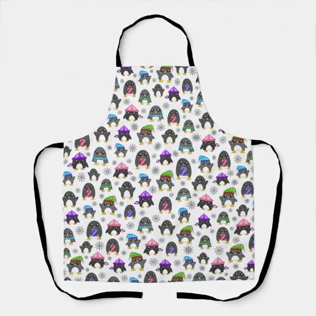 Tablier Manchots d'hiver (Recto)