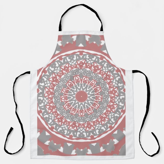 Tablier Mandala Boho – Cuisine Élégante & Artisana (Recto)