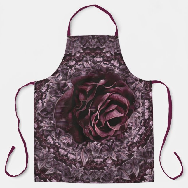 Tablier Mandala de rose  (Recto)