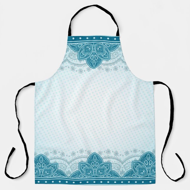 Tablier Mandala paisley, motif de l'est de l'Inde (Recto)