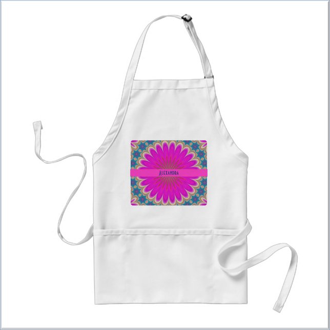 Tablier Mandala rose bohème (Créateur téléchargé)