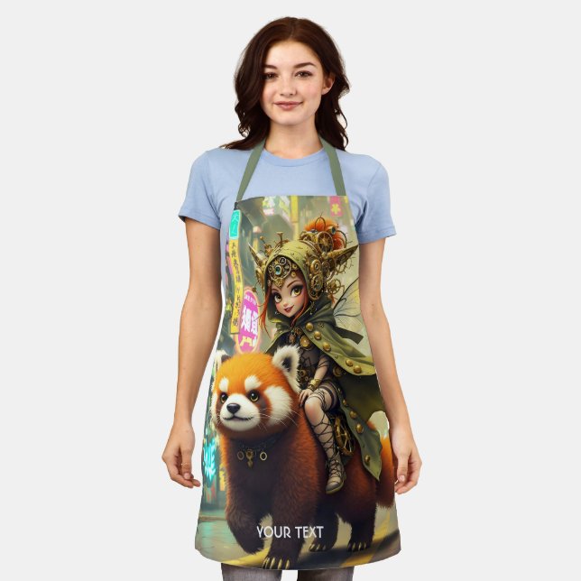 Tablier Manège Fantastique Panda Sauvage Mignon (Porté)