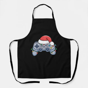 Tablier Manette de jeu vidéo chapeau de Noël Santa Gamer