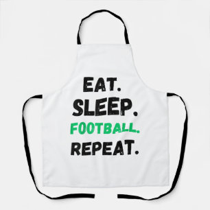 Tablier Manger Dormir Football Répéter Mignon Manger Dormi