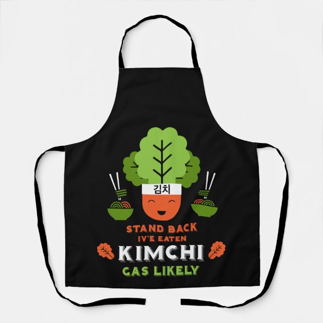 Tablier Mangeur de Kimchi Drôle (Recto)