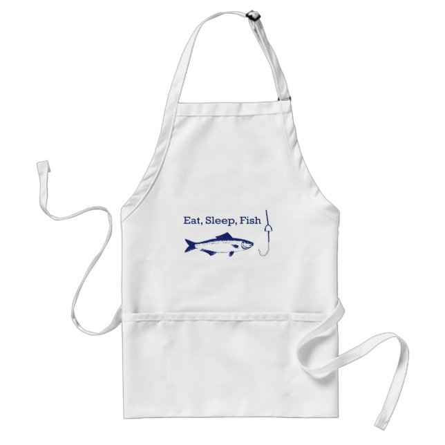 Tablier Mangez du poisson endormi (Devant)