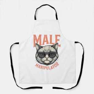 Tablier Manipulateur Masculin Lunettes de Soleil Chat Drôl