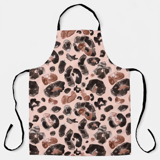 Tablier Manteau de léopard, peau d'animal sans couture mot (Recto)