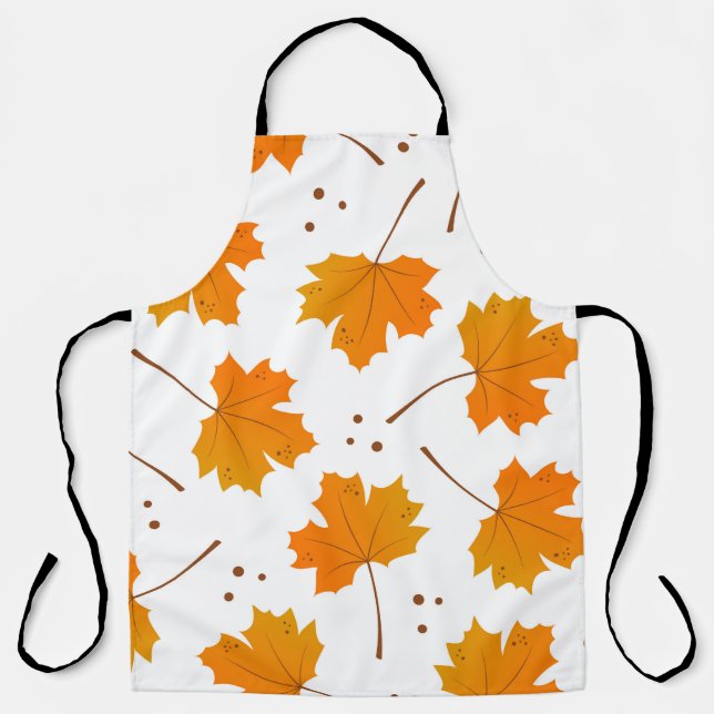 Tablier Maple Mirth : Feuilles d'automne de dessin (Recto)