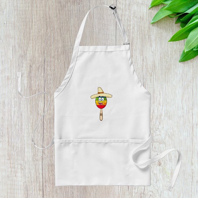 Tablier Maraca avec Sombrero Fiesta Colorée (Créateur téléchargé)