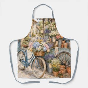 Tablier Marché de fleurs Bloomcore avec bicyclette