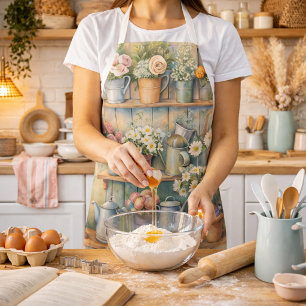 Tablier Marché de Fleurs Rustique – Cottagecore Vintage