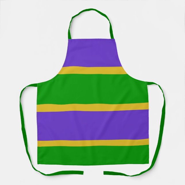 Tablier Mardi Gras Stripes (Recto)