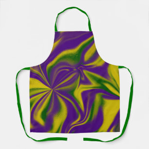 Tablier Mardi Gras Swirls