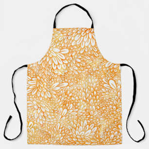 Tablier Marigold Floral : Motif orange simple