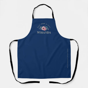 Tablier Marine Minimaliste Meilleure Maman & Chef Apron Pe
