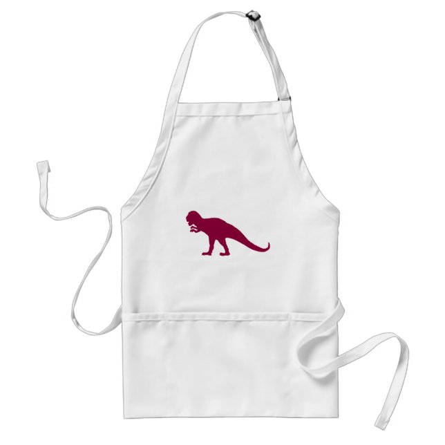 Tablier Maroon Dinosaur (Devant)