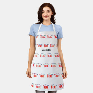 TABLIER MARQUE BLANCHE MODERNE ET PERSONNALISABLE VÉRIFIÉE