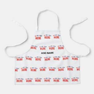 TABLIER MARQUE BLANCHE MODERNE ET PERSONNALISABLE VÉRIFIÉE