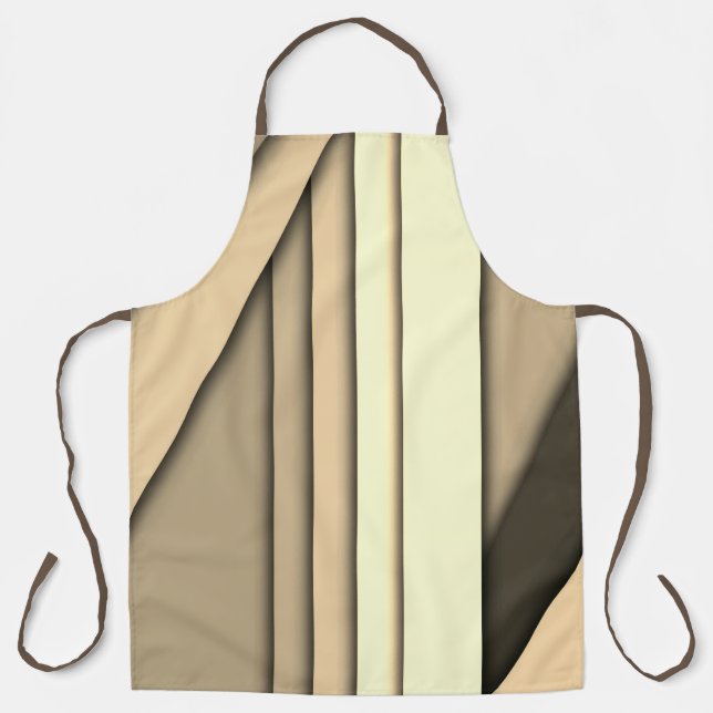 Tablier Marron monochrome moderne (Recto)