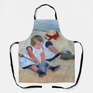 Tablier Mary Cassatt Enfants Jouant sur la Plage 1884