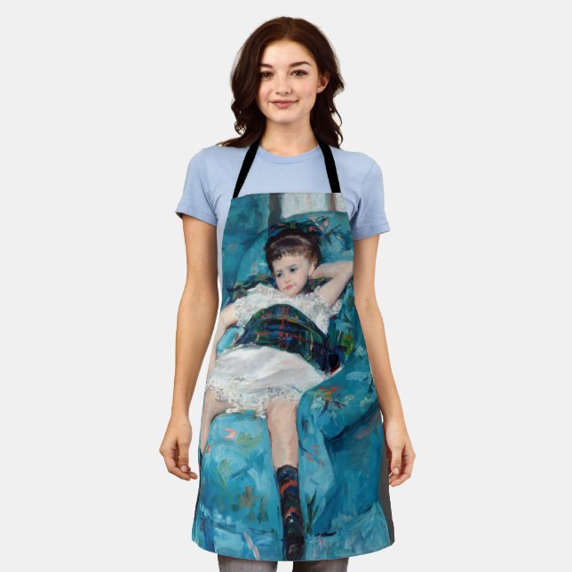 Tablier Mary Cassatt - Petite fille dans un fauteuil bleu (Porté)