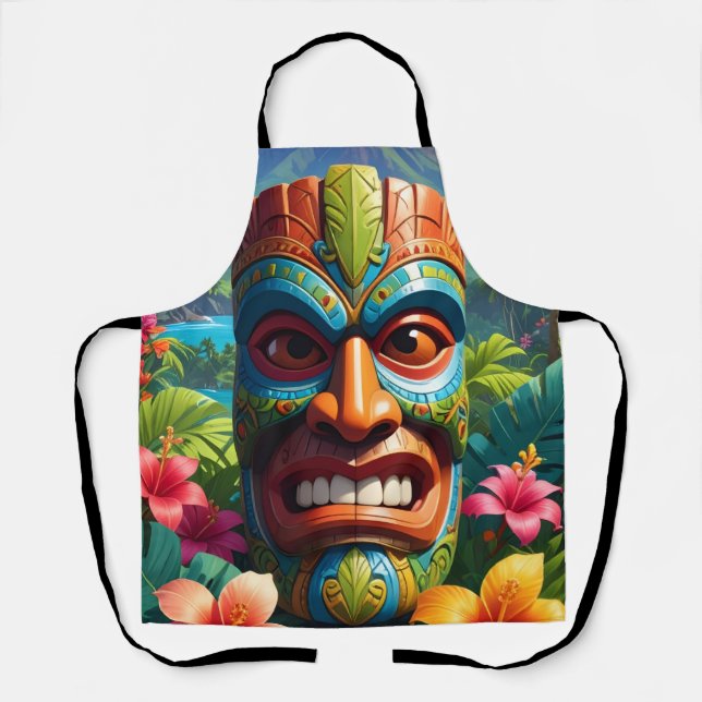 Tablier Masque Tiki (Recto)