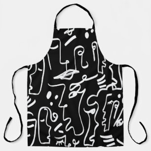 Tablier Masques de faces Abstraites : Motif géométrique