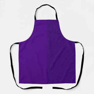Tablier Matte fractionné et Parties scintillant violet tab